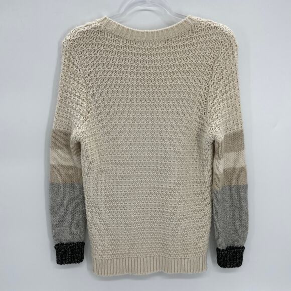 VICTORIA'S SECRET Sweater Cable Knit Wool Alpaca High Low Womens Size XS - Picture 2 of 7